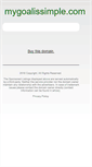 Mobile Screenshot of mygoalissimple.com