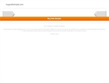 Tablet Screenshot of mygoalissimple.com